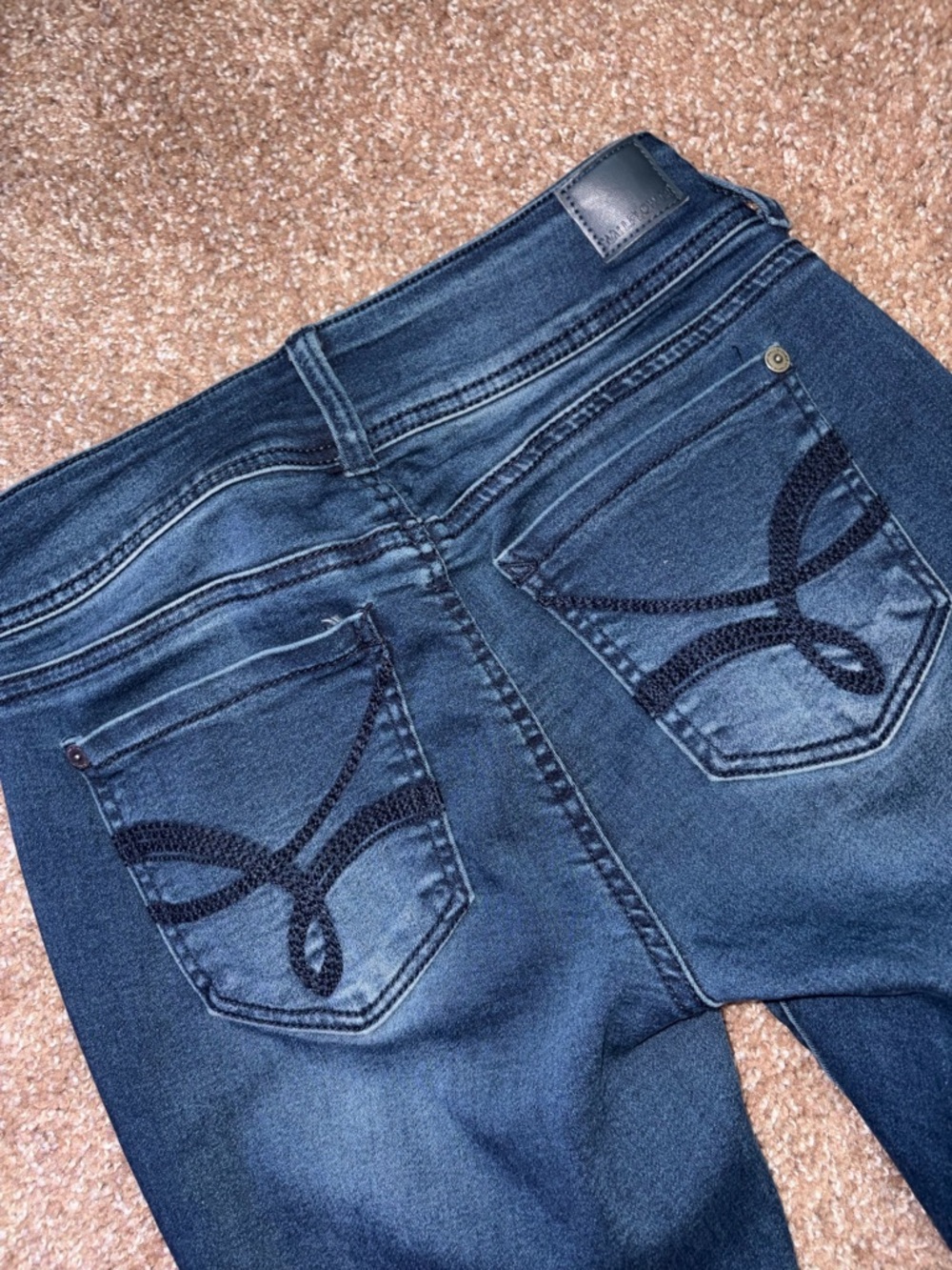 Wallflower The Ultra Fit Dark Blue Skinny Jeans - Picture 5 of 6